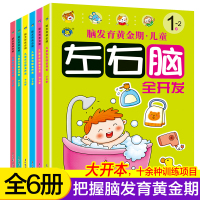 宝宝全脑开发思维训练 1-2-3-4-5-6-7岁幼儿左脑右脑开发大脑益智书籍 0到3岁儿童动手动脑智力脑力专注力训练图
