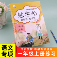 一年级上册练字帖部编人教版 小学语文正楷同步字帖控笔训练汉字描红练习册临摹生字本天天练笔顺笔画楷书写字课田字格汉之简教辅