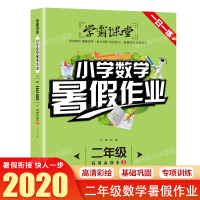 二年级下册暑假作业小学数学暑假昨业人教版练习册下同步练习题练习册下学期二升三年级衔接小学生的快乐暑假生活作业本学霸课堂