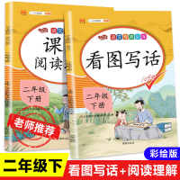 2021新版 看图写话二年级下册阅读理解训练与写作人教版看图说话专项训练 小学2年级下学期学习资料课外阅读题同步练习册部