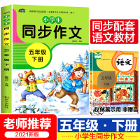 五年级下册同步作文书大全500字限字作文全解部编人教版好词好句好段大全集小学生分类作文5下学期作文辅导大全写作方法技巧书