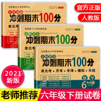 六年级下册试卷测试卷全套 人教版语文数学英语期末冲刺100分 小学6年级下学期小升初中综合单元期末考试同步练习册专项训练