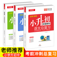 小升初总复习衔接教材全3册知识大集结 小学数学语文英语专项训练知识大全升初中暑假必备六年级下册考试模拟试卷备考资料68所