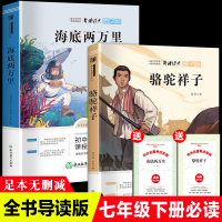 2册海底两万里骆驼祥子正版书原著初中版完整版初中生七年级下册课外书图文版世界名著人教版统编教材配套阅读文学书籍课程化阅读