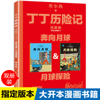 正版丁丁历险记大开本漫画书全新双册装月球探险奔向月球绘本故事书连环画小学生一二年级课外书年级中国少年儿童出版社比利时