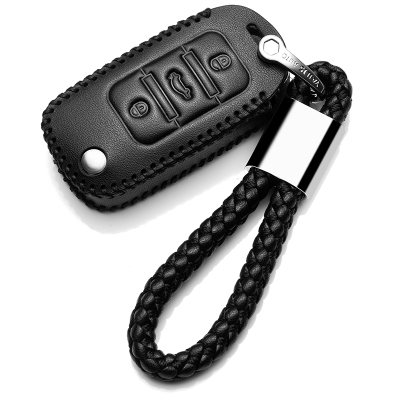 2018款大众新速腾专用真皮钥匙包18款Polo汽车遥控钥匙保护套绳汽车钥匙包