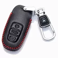 2020款奥迪A4L A6LQ5 Q3专用Q7 A1A3真皮钥匙包汽车钥匙保护套扣汽车钥匙包