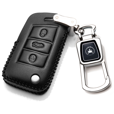 一汽大众2020款探歌专用真皮钥匙包19款探岳 汽车遥控保护套扣壳汽车钥匙包