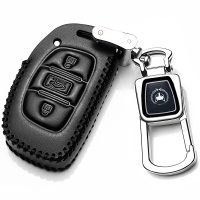 [补贴10%]北京现代2019款全新途胜索纳塔9名图领动汽车专用真皮钥匙包套17汽车钥匙包