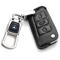 [补贴10%]大众途观L钥匙套2020款途岳探歌途昂凌渡探岳专用汽车真皮钥匙包汽车钥匙包