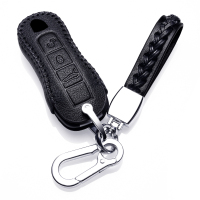 [补贴10%]适用于保时捷panamera钥匙套卡宴真皮钥匙包cayenne车用macan迈卡汽车钥匙包