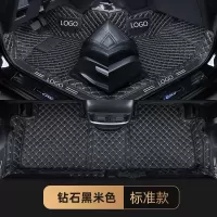 长安CS75plus脚垫全包围丝圈脚垫专用于长安CS75plus新21款CS75 刺绣款-黑色米线-单层脚垫