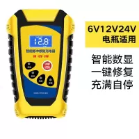 [补贴10%]汽车电瓶充电器6v12v24v伏摩托车全智能通用自动修复型蓄电池电机