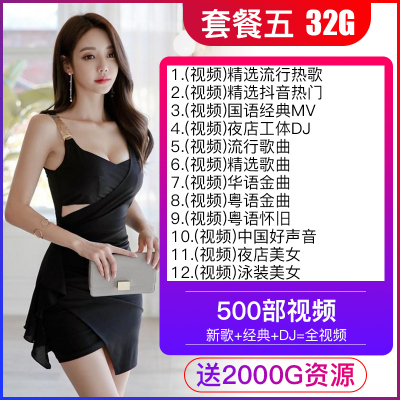 [补贴10%]车载u盘音乐高音质2020车用最新歌汽车优盘无损歌曲高品质网红热歌经典老歌M 官方标配 ⑤[32/G黑胶芯