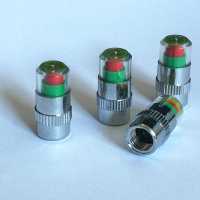 [补贴10%]汽车轮胎气嘴盖气嘴子帽胎压监测帽气压检测警示预警冒气嘴帽全铜 [铜芯+镀铬]四支装