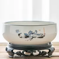 [补贴10%]水培花盆陶瓷大号铜钱草睡莲一叶莲碗莲金钱草专用盆无孔水仙花盆