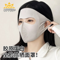 [补贴10%]脸基尼全脸防晒面罩女高颜值夏季防紫外线冰丝轻薄透气护眼角口罩