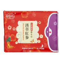 汉草红参有氧护理-零触感护翼夜用卫生巾