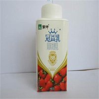 蒙牛冠冠益乳酸牛奶草莓果粒250g