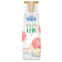 冠益乳轻衡饮用型风味发酵乳白桃口味预制瓶210g