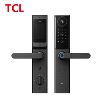 TCL-S10P 视频通话 大屏猫眼 AI变声 双向视频通话智能锁 门锁 曜石黑 S10P