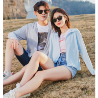 波梵森UPF50+夏季冰丝防晒衣女户外电动车遮阳透气防晒服防紫外线