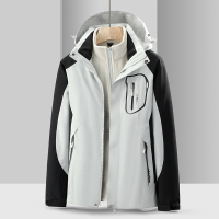 波梵森三合一冲锋衣男女款秋冬新款户外保暖防风雨加绒情侣登山服外套