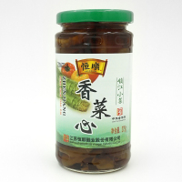 恒顺香菜心375克 爽口菜心酱菜泡菜榨菜咸菜下饭菜 瓶装 早餐必备 厨房调料