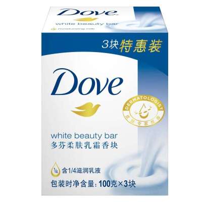 多芬(Dove) 柔肤乳霜香皂 100g*3 【联合利华】