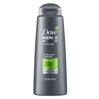 多芬(Dove)洗发水 男士+护理 强韧洗发露 净透清爽400ml【联合利华】