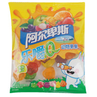 阿尔卑斯乐嚼Q凝胶糖果动物果果袋装