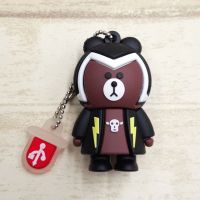 卡通u盘128g64g32g16g可爱女生学生情侣手机电脑两用车载优盘|黑衣武士熊 2G【无包装无赠品】