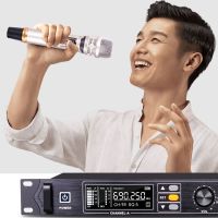 无线话筒真分集u段一拖二ktv专用家用会议户外舞台演出专业麦克风
