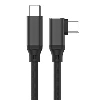 双头type-c公对公5a快充usb-c数据线pd100w充电usb3.1gen2视频4k显示器投|[单弯头] 1m