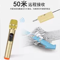无线话筒家用麦克风一拖二u段ktv唱歌音响