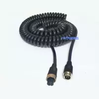 4针半挂车弹簧线监控摄像头视频信号连接线 客货车倒车影像航空线