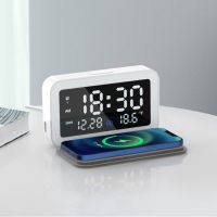 无线充电器iphone12pro11手机快充闹钟xr床头小夜灯magsafe|[白色]配送快充线