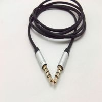 手机声卡数据线 4节k歌语音 美标3米 5米加长 音频线 公3.5mm|流光银1.25米