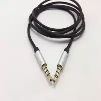 手机声卡数据线 4节k歌语音 美标3米 5米加长 音频线 公3.5mm|流光银1.25米
