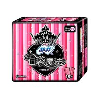 苏菲（SOFY）口袋魔法零味感扑克牌姨妈巾超薄棉柔卫生巾日用240mm 18片