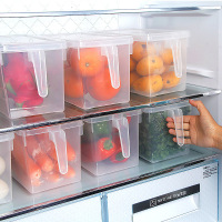 收纳盒冰箱保鲜格收纳盒 大容量带手柄食品保鲜盒保鲜袋厨房收纳箱冷冻杂粮储物盒