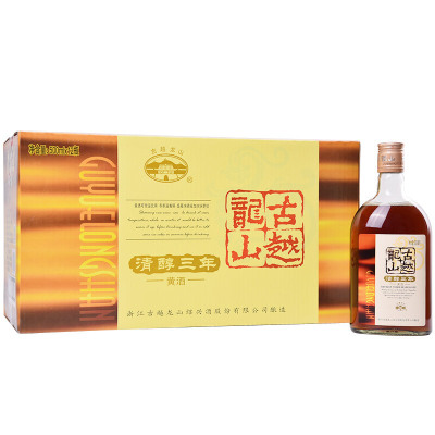 古越龙山精制清醇三年500ml(1*12整箱装)