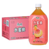 康师傅水蜜桃水果饮品1L水蜜桃汁*12瓶