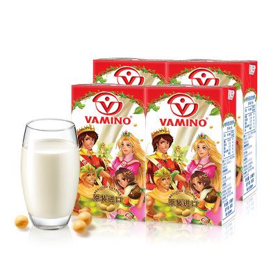 泰国Vamino/哇米诺进口豆奶饮料125ml*48盒