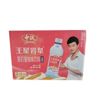 中沃王屋岩泉蜜桃味苏打水380ml*24瓶