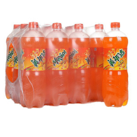 美年达果味型汽水1L橙味*12瓶