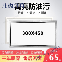 led集成吊顶灯平板灯30 45铝扣板厨房灯300x450嵌入式面板灯卫生间天花板灯