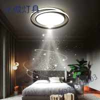 圆形卧室灯简约现代LED吸顶灯创意个性家用房间主卧灯具浪漫温馨