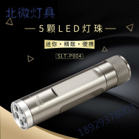 P004 家用随身便携防水5号电池LED迷你幼儿园晨检手电筒