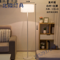 落地灯卧室床头温馨可调光简约现代遥控LED客厅北欧ins风立式台灯